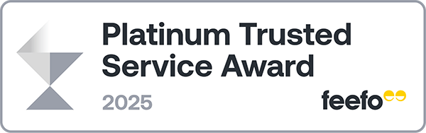 Feefo Platinum Trusted Service Award 2025